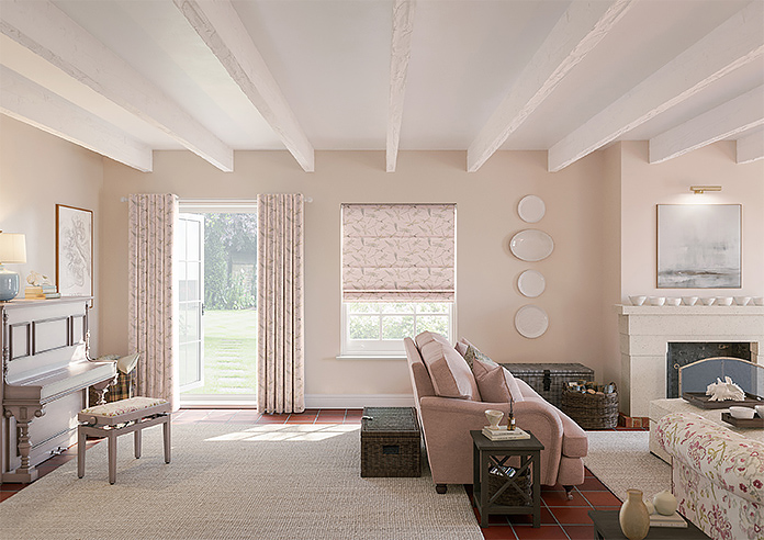 Dragonflies, Pink - Roman Blind - Image 8